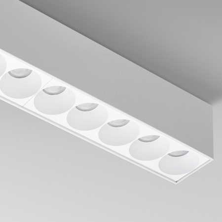 Prostokątna lampa sufitowa natynkowa w kolorze białym 26,7cm TETRIX 10 20W CCT WH AZZARDO AZ6281