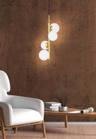 Cordel lampa wisząca mosiądz 4x20w g9 klosz biały Candellux 34-01559