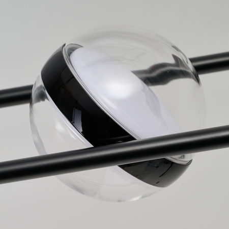 Lampa wisząca z czterema szklanymi kloszami ASTRID PENDANT BK AZZARDO AZ6892