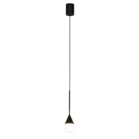 Lampa wisząca do łazienki IP44 Nata LED 3000K czarna PL0104-BK Yaskr