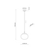 VIBE WHITE LAMPA WISZĄCA 1 200 TK Lighting 5824