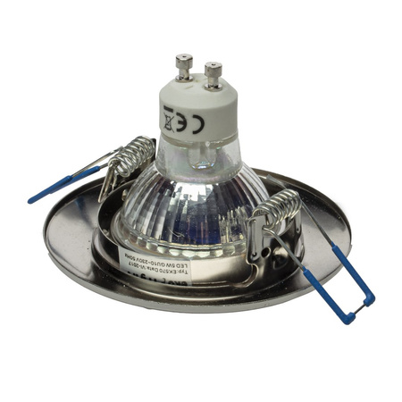 OCZKO OKRĄGŁE GU10 1X5W LED SATYNA EKZ2570