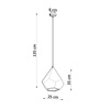 Lampa wisząca PAVLUS ceramiczna biała Sollux Lighting SL.0844