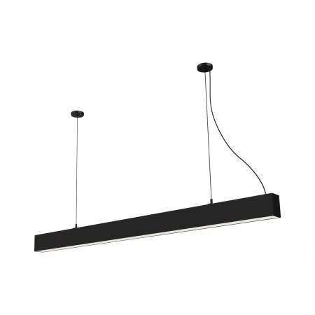Czarna lampa wisząca liniowa o długości 120cm Sigi V LED 3000K PL0130-BK Yaskr