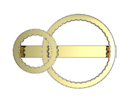 Lampa sufitowa GIRONA LED złota Zuma Line MX3713-2-3GT ze ściemniaczem