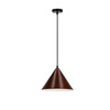 DUNCA LAMPA WISZĄCA 25 CZARNY 1X40 E27 KLOSZ CIEMNY ORZECHOWY Candellux 31-23438