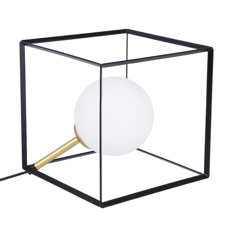 LAMPA STOŁOWA WEERT 1 CZARNY ZŁOTY 20x20x20 Candellux 50501049