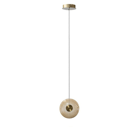 Lampa wisząca pojdeyńcza ANDORA M PENDANT 1 AMBER Azzardo AZ7229