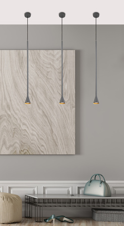 LAMPA WISZĄCA TUCSON 1 SZARY Candellux 50101245