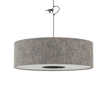 Lampa wisząca o średnicy 65cm z abażurem w kolorze jedwabistego grafitu 1xE27 LAGO L Nowodvorski 11675