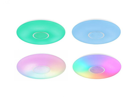 Lampa sufitowa plafon SULLY LED RGB Globo 41367-40 sterowana pilotem