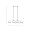 Lampa wisząca cztery abażury z juty DORMA WOOD JUTA 4xE27 Tk Lighting 11789