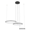 Lampa wisząca trzy czarne ringi CIRCOLO POWER LED 3000K Nowodvorski 11648
