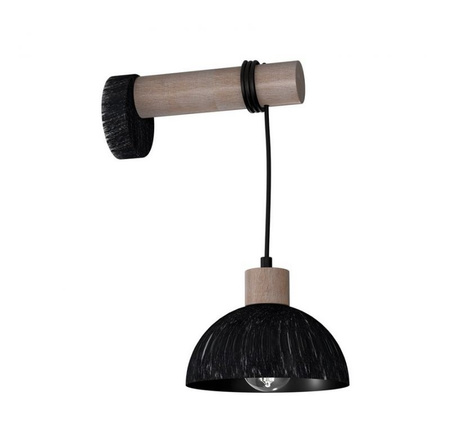 Kinkiet ERIK przecierany czarny Milagro MLP7638