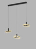 Lampa wisząca BREST potrójna na listwie LED Wofi Premium 7016-304 ze ściemniaczem