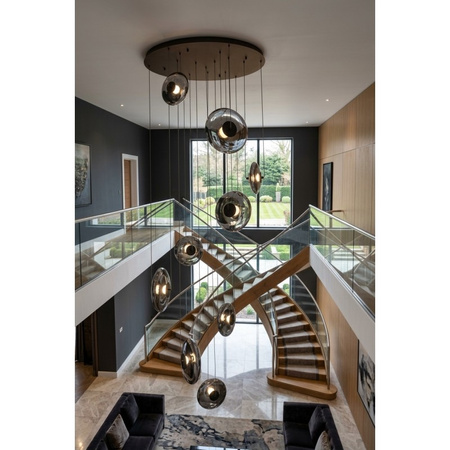 Lampa wisząca na antresole ANDORA PENDANT 9 3-STEP DIMM SMOKY Azzardo AZ7255