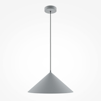 Lampa wisząca z metalowym kloszem stożkowym o średnicy 35cm Basic colors MOD167PL-01GR Maytoni