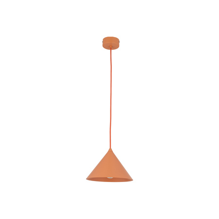 Stożkowa lampa wisząca o średnicy 21cm CONO S SALMON 1XE27 Tk Lighting 11383