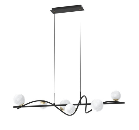 Lampa wisząca nad stół do jadalni NISYRO Zuma Line MD3145-6-EBGN