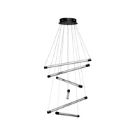 Ekskluzywna lampa wisząca LED kaskadowa PALOS 6 3-STEP DIMM BK AZZARDO AZ6778