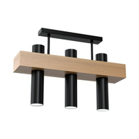 Lampa sufitowa WEST III BLACK Milagro MLP5513