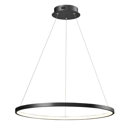 Lampa wisząca okręg czarny 60cm RAYLAN LED Leuchten Direkt PLACESOFSTYLE 89864453