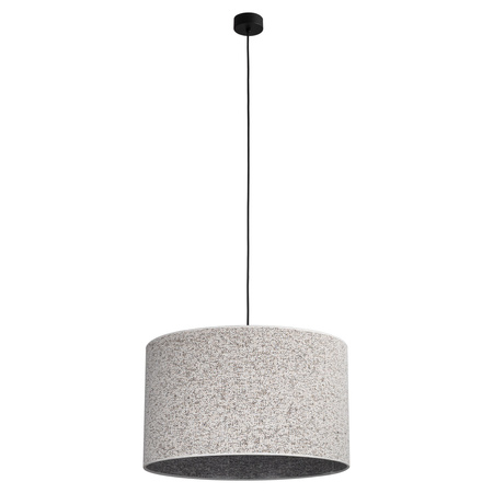 Lampa wisząca z tkaniny o średnicy 50cm VELLUM BLACK 500 1xE27 Tk Lighting 10751