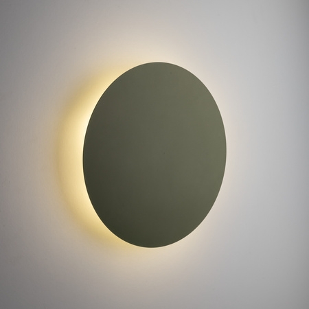 Zielony płaski okragły kinkiet podświetlający ściane o średnicy 40cm LUNA GREEN 4xG9 Tk Lighting 10958
