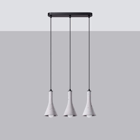 Lampa wisząca REA 3L beton Sollux SL.1225