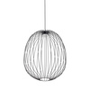 Lampa wisząca druciana o średnicy 50cm SPHERA L BLACK 1XGX53 Tk Lighting 11301