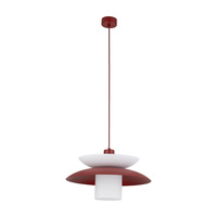 Lampa wisząca z białym szklanym kloszem VERADO BURGUND 1 Tk Lighting 11768