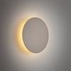 Beżowy płaski kinkiet 15cm okrągłe podświetlenie ściany RING LED S 3000K Nowodvorski 12656