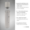 Lampa wisząca tuba szara bezprzewodowa akumulatorowa ładowana USB ATTACH Just Light 18281-40