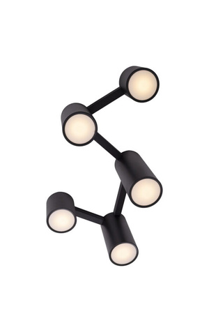 LAMPA SUFITOWA LAXER CZARNA 5xGU10 MAXLIGHT C0229