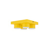 Zółta lampa sufitowa na 4 żarówki BRIX YELLOW 4XGX53 Tk Lighting 11290