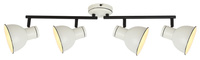 ZUMBA LAMPA SUFITOWA LISTWA 4X40W E14 BIAŁY+CZARNY Candellux 94-72153