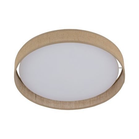 Okrągla lampa sufitowa w kolorze beżowym 42,5cm DEMI JUTA LED LED Tk Lighting 11859