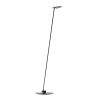 Czarna lampa stojąca z panelem LED w kolorze różowe złoto Solenia dotykowa 1xLED FL0104 Yaskr