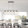 Lampa wisząca drewniana ramka na pięć żarówek RANKY 5xE27 Just Light 15653-18