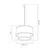 Lampa wisząca BUENO zielony 1xE27 Milagro MLP1828