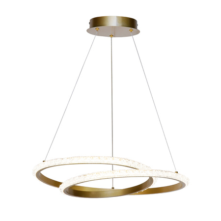 Lampa wisząca złota zawijana LED 3000K/4000K/6000K Zalto Italux PND-12436-GD