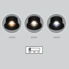 Czarne oczko podtynkowe Pik LED IP54 3000K RL0106-CCT-BK Yaskr