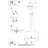 Lampa wisząca OTTO 70 Sollux Lighting  2BM SL.0789 SL.0790 - kolor do wyboru