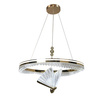 Lampa wisząca Marissa Cristal złota 60cm z motywem motyla LED CCT Light Prestige LP-2515/1P Cristal GD