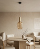 Lampa wisząca z ryflowanym kloszem HIRO Kaja Lighting K-5885