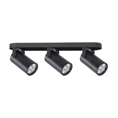 Gary lampa sufitowa listwa czarny 3x15W GU10 klosz czarny+złoty Candellux 93-28136