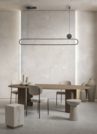 Lampa wisząca czarna NICODEMO LED AZzardo AZ5450 sterowana pilotem