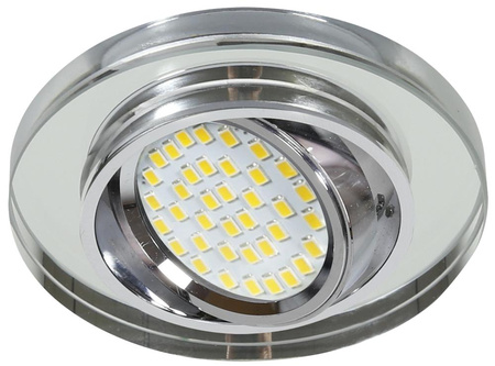 SSU-15 CH/WH MR16 CHROM oczko sufitowe lampa sufitowa OKRĄGŁA SZKŁO BEZBARWNE Candellux 2263076