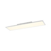 Prostokątna biała lampa sufitowa 100x25cm FLAT Just Light 16534-16-O sterowana pilotem