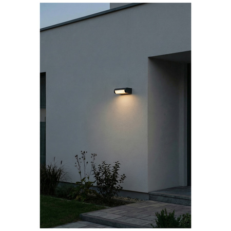 Kinkiet zewnętrzny obok drzwi z ciepłym światłem FRAME WALL 3000K DGR AZZARDO AZ6633